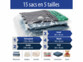 15 sacs sous vide pour vêtements