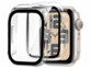 2 coques protection d’écran en verre trempé pour Apple Watch Series SE 44 mm