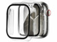 2 coques protection d’écran en verre trempé pour Apple Watch Series 44 mm
