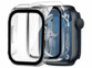 2 coques protection d’écran en verre trempé pour Apple Watch Series 7/8 45 mm