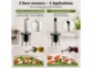 2 distributeurs pour huile et vinaigre 500 ml en verre