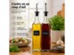2 distributeurs pour huile et vinaigre 500 ml en verre