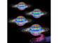 Pack de 4 balles volantes ovnis lumineuses dans le noir