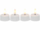 4 bougies chauffe-plat LED rechargeables et télécommandées