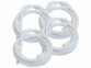 4 gaines à fermeture auto pour câble coloris blanc 3 m