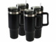 Pack de 4 gobelets isothermes sous vide coloris noir de la marque Rosenstein & Söhne