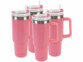 Pack de 4 gobelets isothermes sous vide coloris rose de la marque Rosenstein & Söhne