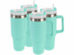 Pack de 4 gobelets isothermes sous vide coloris vert de la marque Rosenstein & Söhne