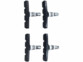 4 patins de frein V-brake vus de face
