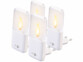 Pack de 4 veilleuses LED effet flamme secteur avec capteur d'obscurité de la marque Lunartec