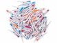 48 pinces à linge en plastique 3 couleurs 