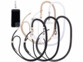 5 cordons tour de cou pour smartphone coloris assortis
