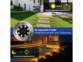 6 lampes solaires de sol LED blanc chaud