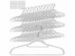 Pack de 60 cintres antiglisse avec clips coloris blanc de la marque PEARL