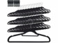 Pack de 60 cintres effet velours avec clips coloris noir de la marque PEARL