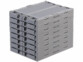 8 cagettes de rangement empilables 14,5 x 10,3 x 6 cm