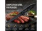 8 couteaux à steak dentelés en acier inoxydable