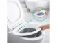 Bidet portable pliable universel pour WC en situation sur toilettes