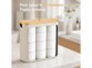 Boîte de rangement pour rouleaux de papier toilette - coloris beige