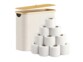 Boîte de rangement pour rouleaux de papier toilette - coloris beige