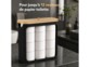 Boîte de rangement pour rouleaux de papier toilette coloris noir