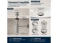 Bonde pop-up pour lavabo avec trop-plein