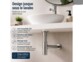 Bonde pop-up pour lavabo avec trop-plein