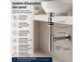 Bonde pop-up pour lavabo avec trop-plein