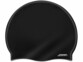 bonnet de bain en silicone unisexe noir