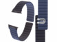Bracelet pour Apple Watch 38/40/41 mm - coloris noir / bleu foncé 