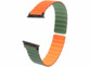 Bracelet pour Apple Watch 42/44/45/49 mm - coloris orange / vert foncé 