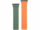 Bracelet pour Apple Watch 42/44/45/49 mm - coloris orange / vert foncé 