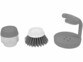 Brosse à vaisselle avec distributeur de liquide vaisselle et support 