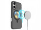 Coque antichoc pour iPhone 16 Plus compatible MagSafe avec support 360°