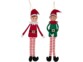 Couple de lutins de Noël 35 cm