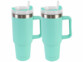 Pack de 2 gobelets isothermes sous vide coloris vert de la marque Rosenstein & Söhne
