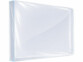 Housse pour matelas 140 x 200 cm transparente vue de face