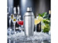 shaker inox 0.7 L en situation sur comptoir avec glace pilée et verres