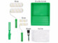 Kit de peinture avec rouleaux, pinceau, mélangeur et bâche et dimensions de chaque accessoire