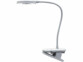 Lampe de lecture rechargeable avec support à pince et col de cygne