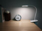 Lampe de bureau rechargeable avec support à pince et col de cygne