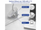 Lampe de bureau rechargeable avec support à pince et col de cygne