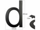 Numéro de maison en métal "D"