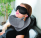 Oreiller de voyage à mémoire de forme avec masque et bouchons