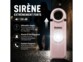 Porte-clés alarme d'autodéfense 130 dB - coloris rose