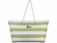 Sac de plage imperméable - coloris vert/blanc