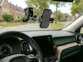 Support téléphone voiture pour grille d'aération et ventouse 