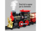 Train électrique miniature avec vapeur