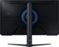 Arrière du moniteur gaming Samsung Odyssey G3 coloris noir avec dalle réglable en hauteur, en inclinaison, en rotation et en mode portrait/paysage et support VESA 100 x 100 mm