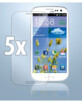5 films de protection pour Samsung I9300 Galaxy S3
